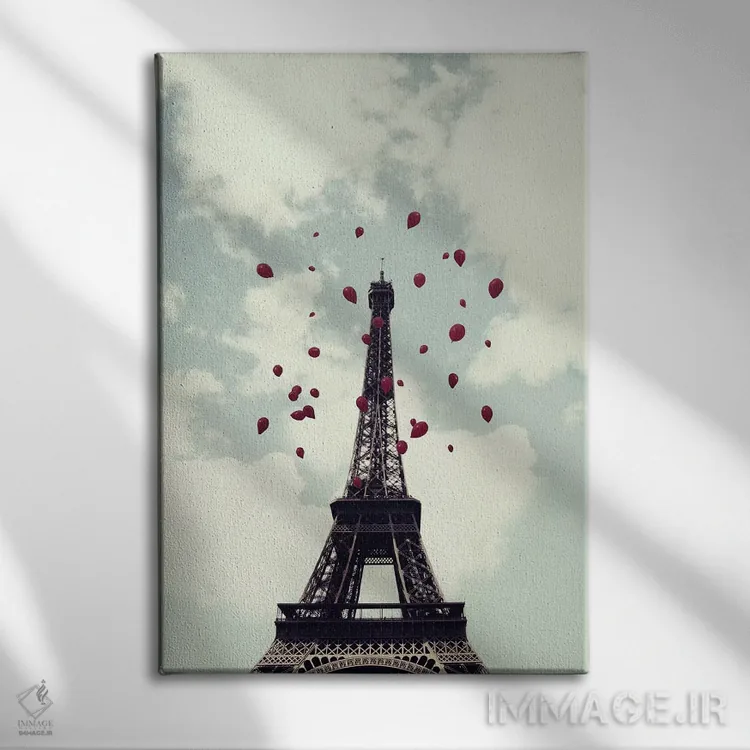 تابلو دکوراتیو از پاریس با عشق اثر چلسیا ویکتوریا - نمای روبهرو روی دیوار