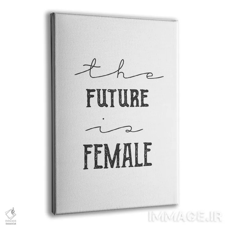 تابلو مینیمال آینده متعلق به زنان است اثر چلسیا ویکتوریا - نمای پرسپکتیو محصول