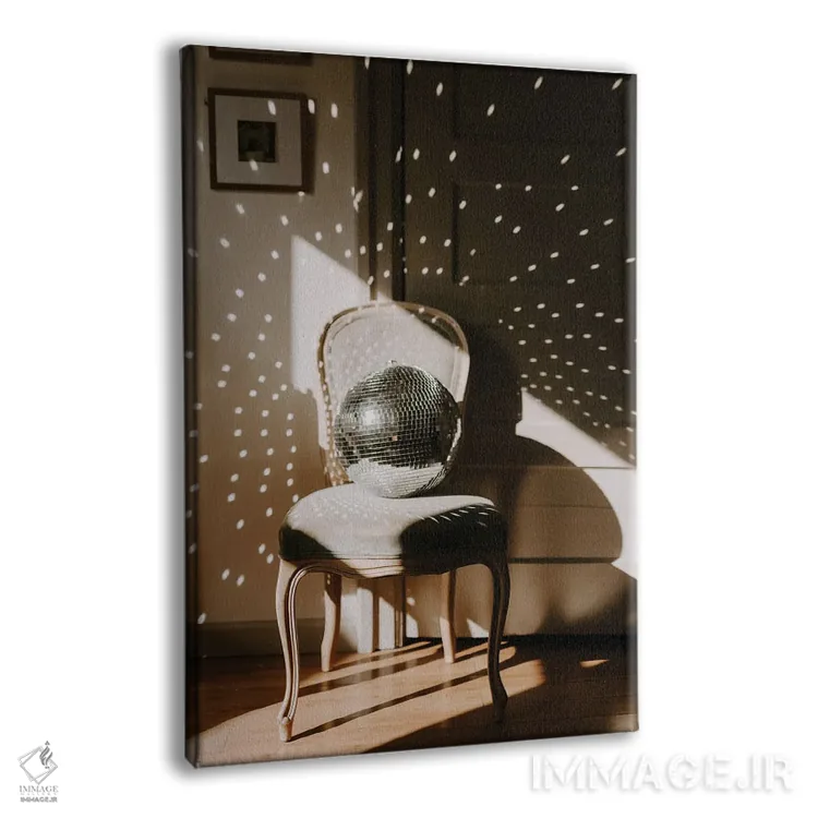 تابلو دکوراتیو گوی دیسکو اثر چلسیا ویکتوریا - نمای پرسپکتیو محصول