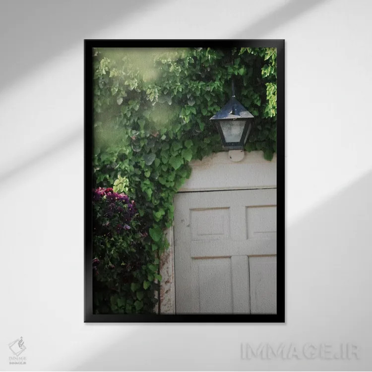 تابلو دکوراتیو در باغ اثر چلسیا ویکتوریا - نمای قابدار مشکی