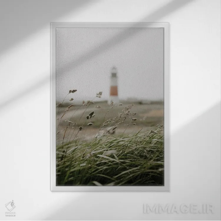 تابلو دکوراتیو مسیر فانوس دریایی اثر چلسیا ویکتوریا - نمای قابدار سفید