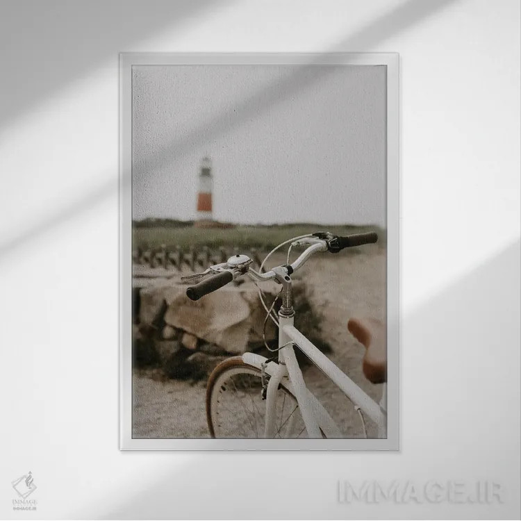 تابلو دکوراتیو می خواهم سواری کنم اثر چلسیا ویکتوریا - نمای قابدار سفید