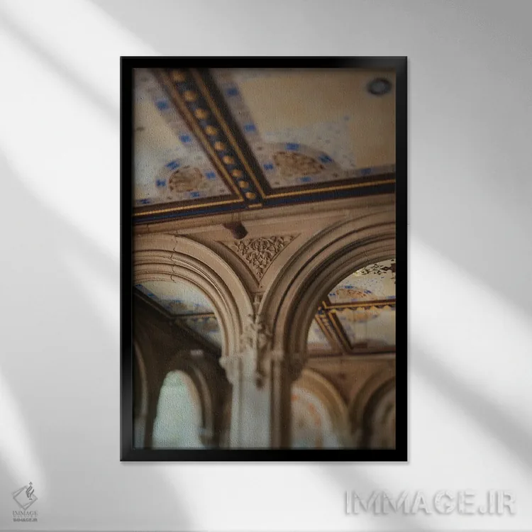 تابلو دکوراتیو نمای نزدیک بثزدا اثر چلسیا ویکتوریا - نمای قابدار مشکی