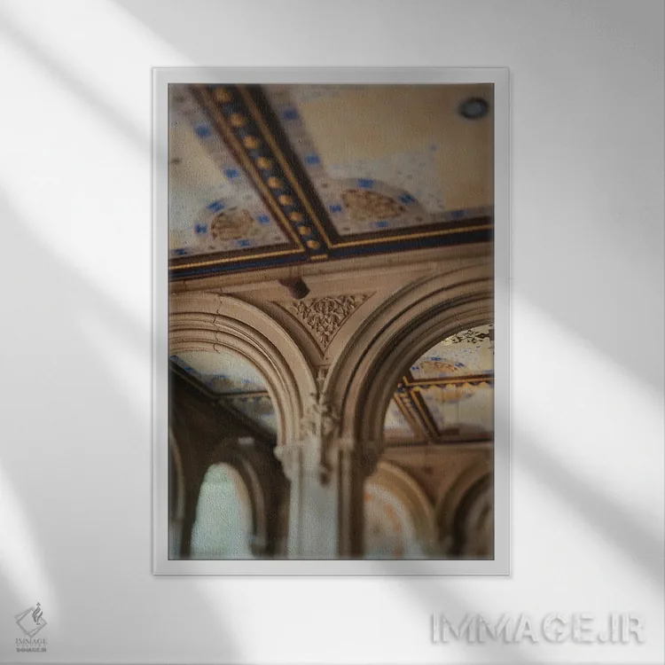 تابلو دکوراتیو نمای نزدیک بثزدا اثر چلسیا ویکتوریا - نمای قابدار سفید