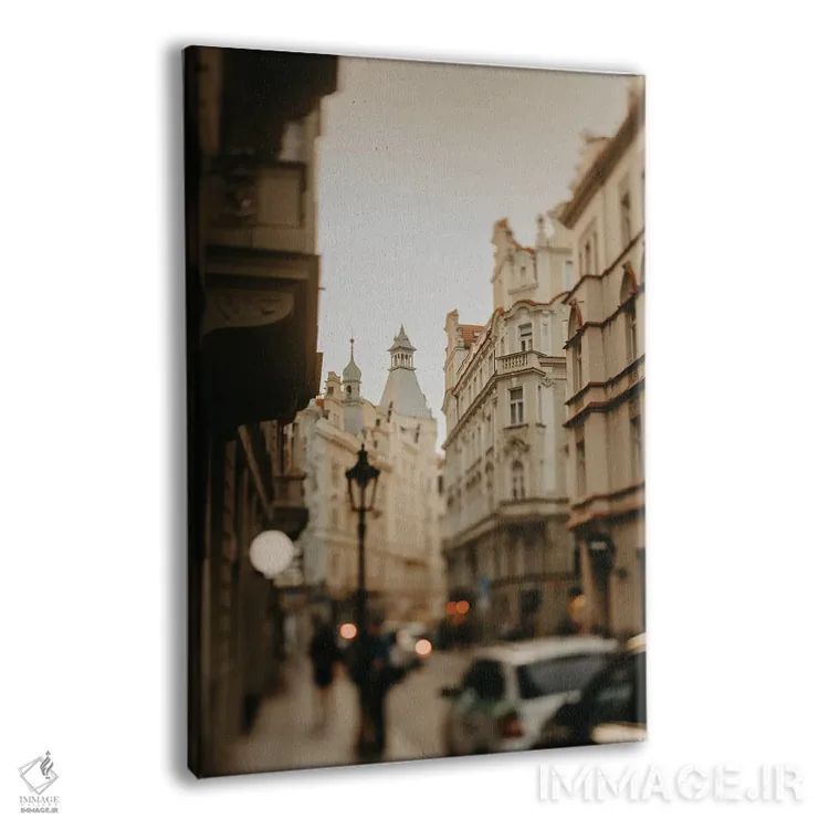 تابلو دکوراتیو خیابان های پراگ اثر چلسیا ویکتوریا - نمای پرسپکتیو محصول