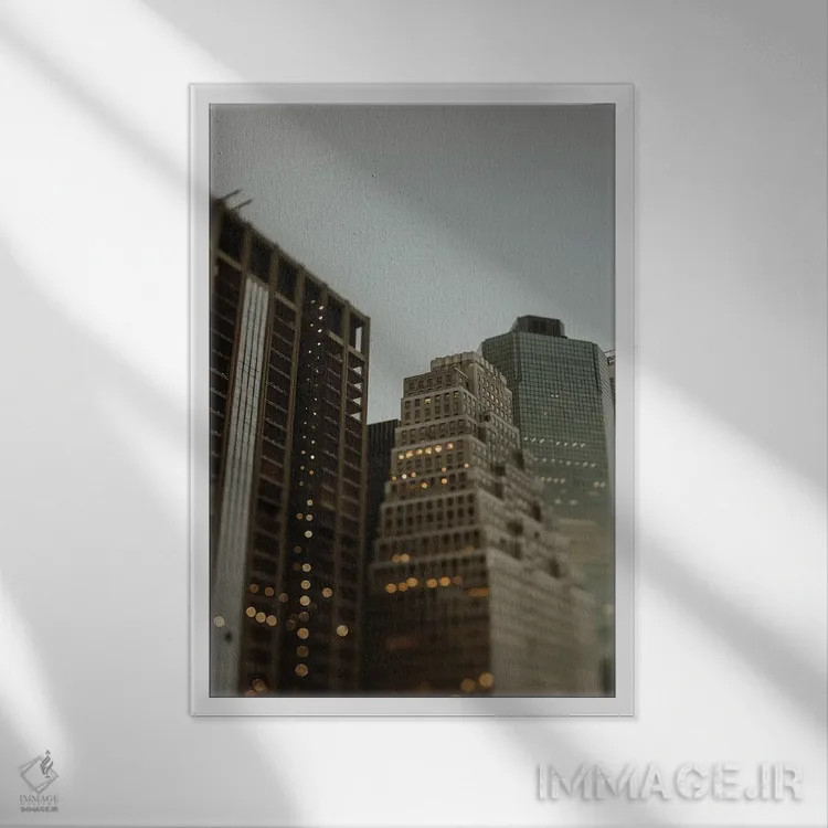 تابلو دکوراتیو اسکله ۱۱ نیویورک اثر چلسیا ویکتوریا - نمای قابدار سفید