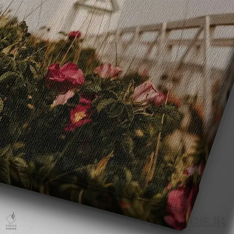 تابلو دکوراتیو فانوس دریایی نانتاکت اثر چلسیا ویکتوریا - نمای نزدیک بافت بوم