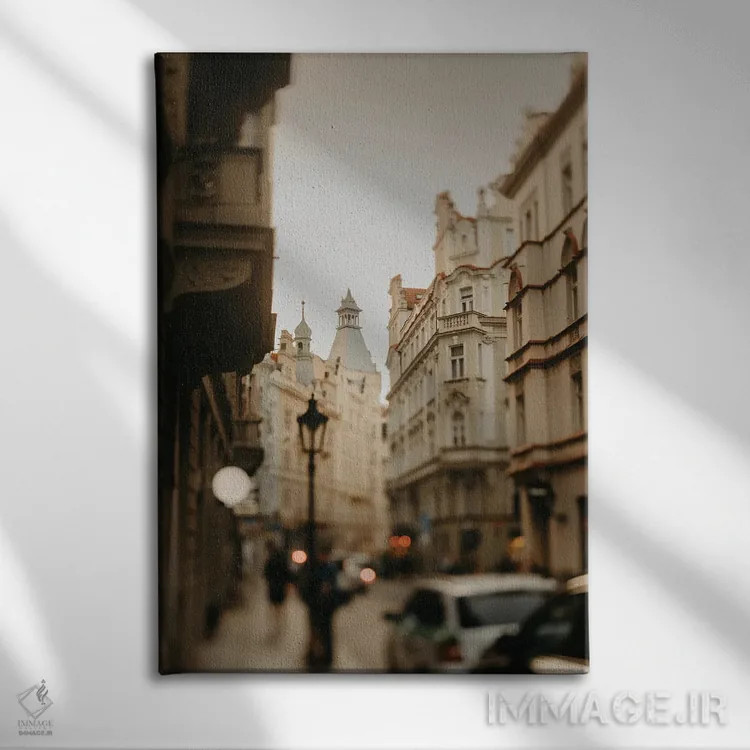 تابلو دکوراتیو خیابان های پراگ اثر چلسیا ویکتوریا - نمای روبهرو روی دیوار