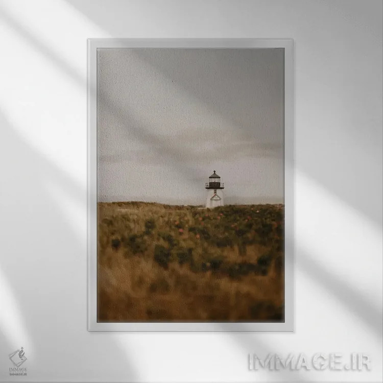 تابلو دکوراتیو نقطه برنت اثر چلسیا ویکتوریا - نمای قابدار سفید