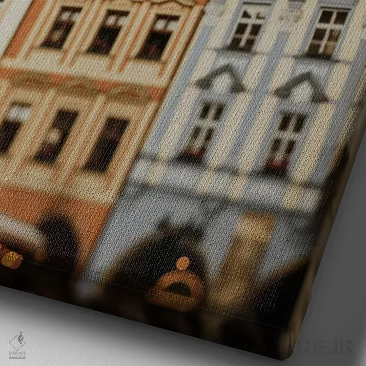 تابلو دکوراتیو بانوان پراگ اثر چلسیا ویکتوریا - نمای نزدیک بافت بوم