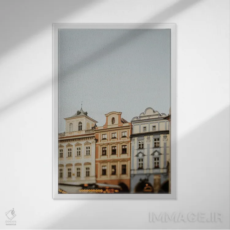 تابلو دکوراتیو بانوان پراگ اثر چلسیا ویکتوریا - نمای قابدار سفید