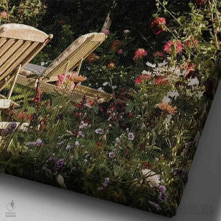 تابلو دکوراتیو روزهای نانتاکت در اسکانست اثر چلسیا ویکتوریا - نمای نزدیک بافت بوم