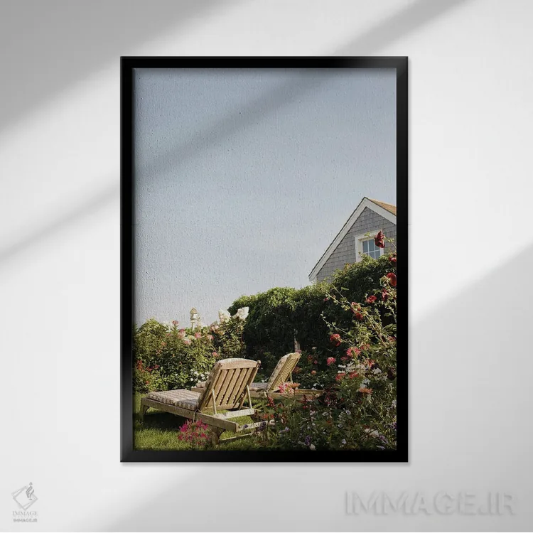 تابلو دکوراتیو روزهای نانتاکت در اسکانست اثر چلسیا ویکتوریا - نمای قابدار مشکی