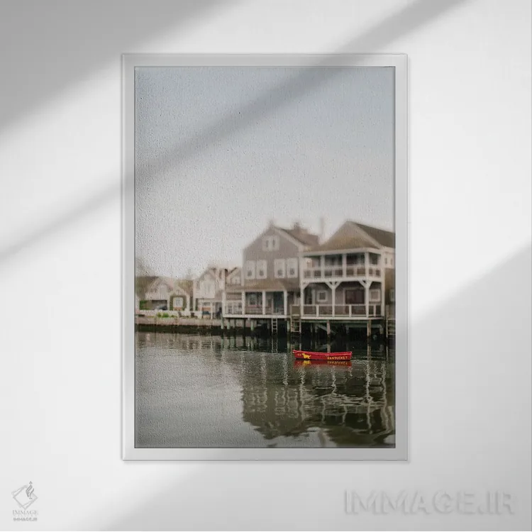 تابلو دکوراتیو روزهای نانتاکت اثر چلسیا ویکتوریا - نمای قابدار سفید