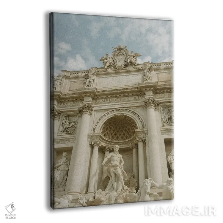 تابلو دکوراتیو فواره تروی شماره ۳ اثر چلسیا ویکتوریا - نمای پرسپکتیو محصول