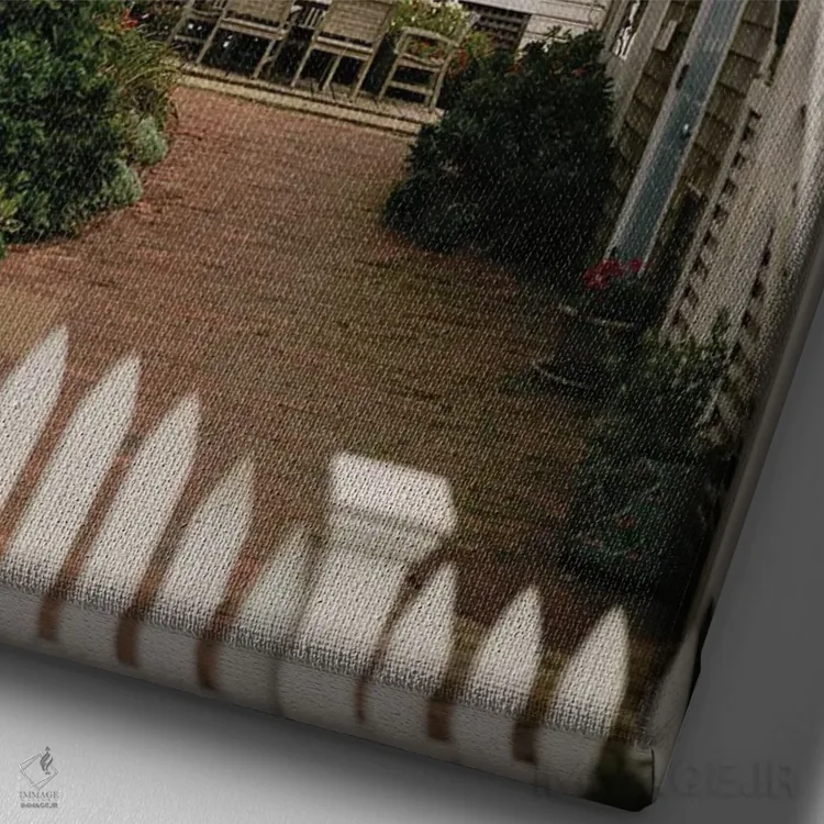 تابلو دکوراتیو پراوینستان، ماساچوست اثر چلسیا ویکتوریا - نمای نزدیک بافت بوم