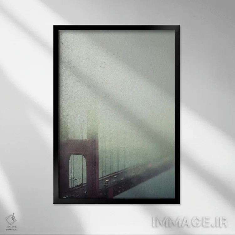 تابلو دکوراتیو پل اثر چلسیا ویکتوریا - نمای قابدار مشکی