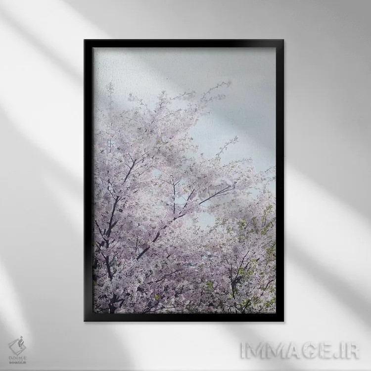 تابلو دکوراتیو بیداری اثر چلسیا ویکتوریا - نمای قابدار مشکی