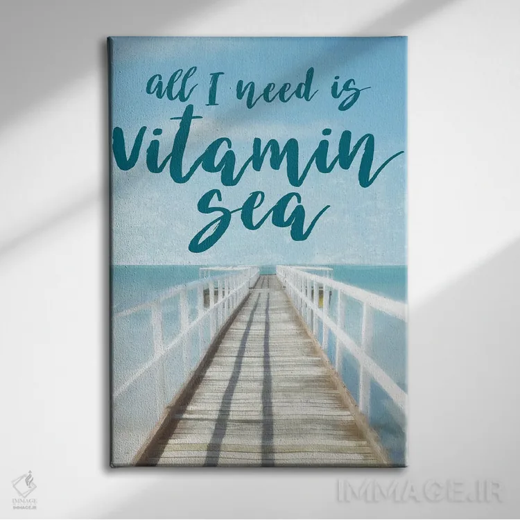تابلو دکوراتیو ویتامین دریا اثر کلاورفیلد اند کو. - نمای روبهرو روی دیوار