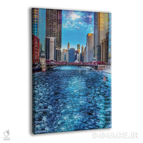 تابلو دکوراتیو رود یخی اثر کیتلین ورا - نمای پرسپکتیو محصول