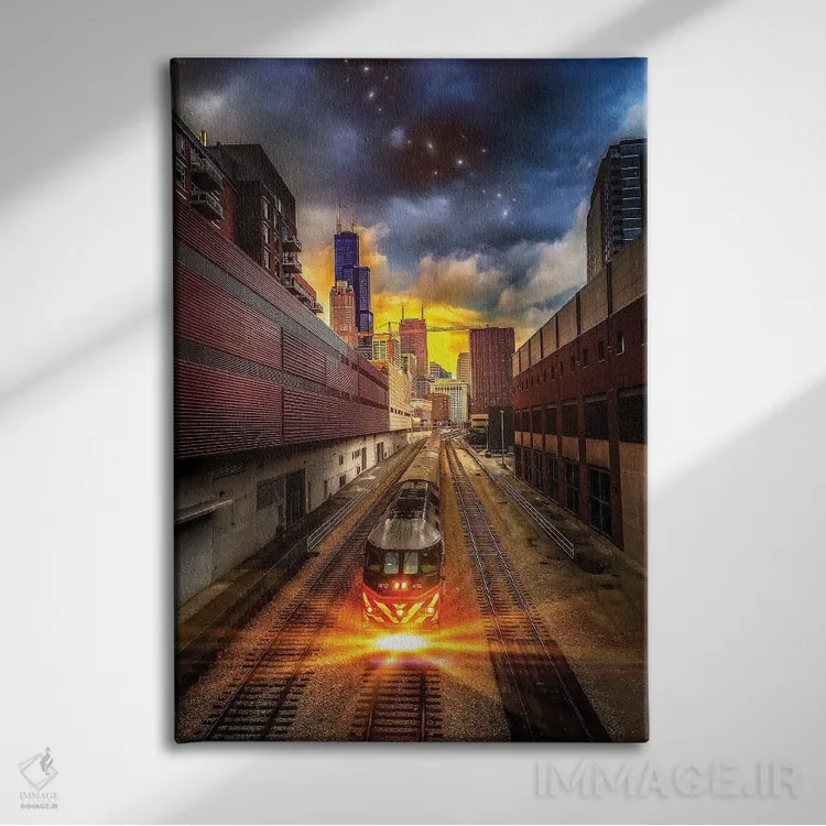 تابلو دکوراتیو بازگشت به خانه اثر کیتلین ورا - نمای روبهرو روی دیوار