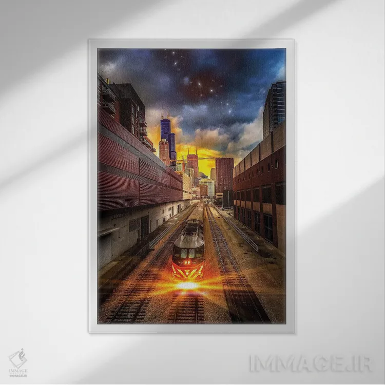 تابلو دکوراتیو بازگشت به خانه اثر کیتلین ورا - نمای قابدار سفید