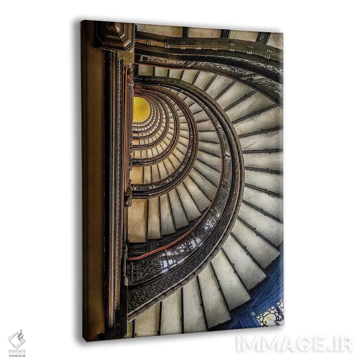 تابلو دکوراتیو پلکانی به آسمان اثر کیتلین ورا - نمای پرسپکتیو محصول