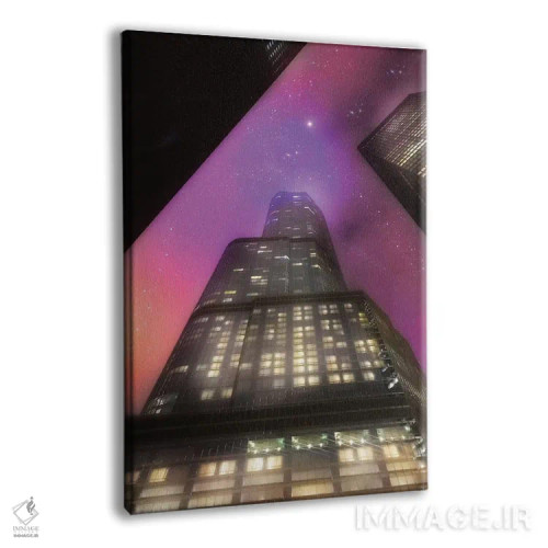 تابلو دکوراتیو ستاره های بر برج اثر کیتلین ورا - نمای پرسپکتیو محصول