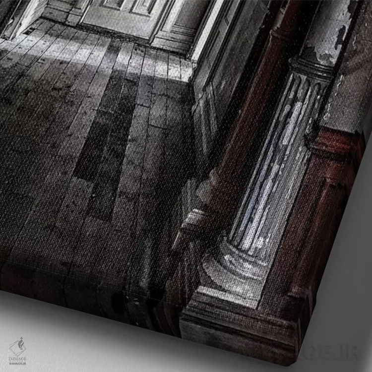 تابلو دکوراتیو در دیگر اثر کیتلین ورا - نمای نزدیک بافت بوم