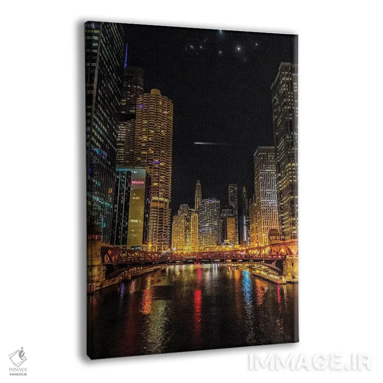 تابلو دکوراتیو پل خیابان کانال اثر کیتلین ورا - نمای پرسپکتیو محصول