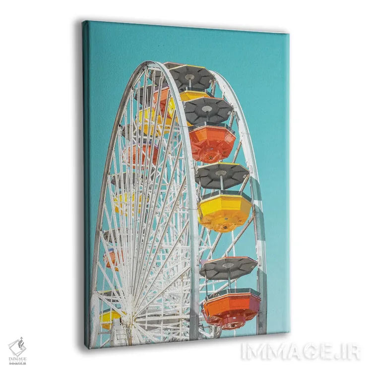 تابلو دکوراتیو چرخ اقیانوس آرام ۱ اثر کارلوس وارگاس - نمای پرسپکتیو محصول