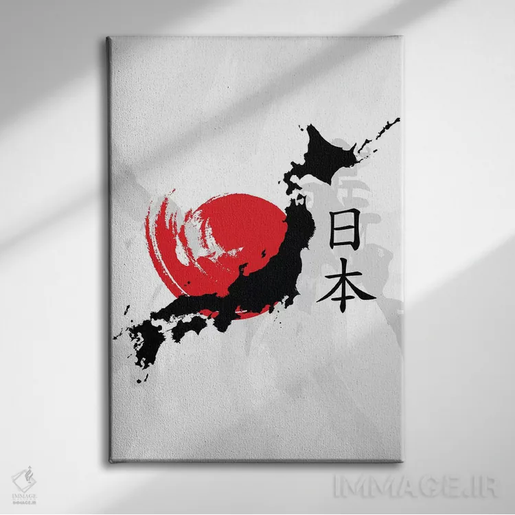 تابلو دکوراتیو ژاپن اثر کورنل ولاد - نمای روبهرو روی دیوار