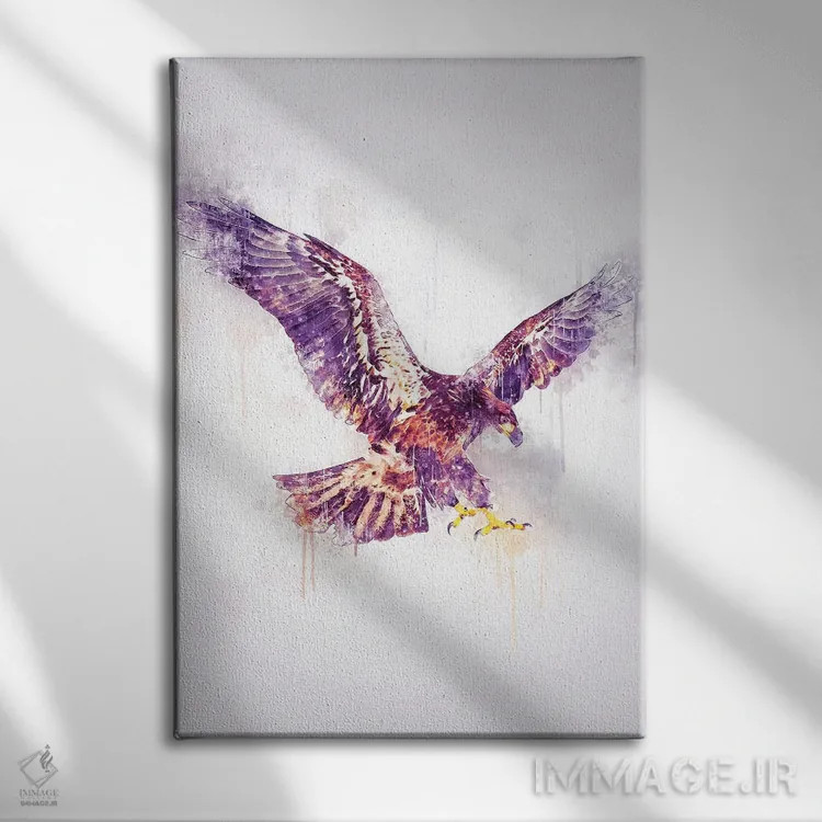 تابلو دکوراتیو عقاب اثر کورنل ولاد - نمای روبهرو روی دیوار