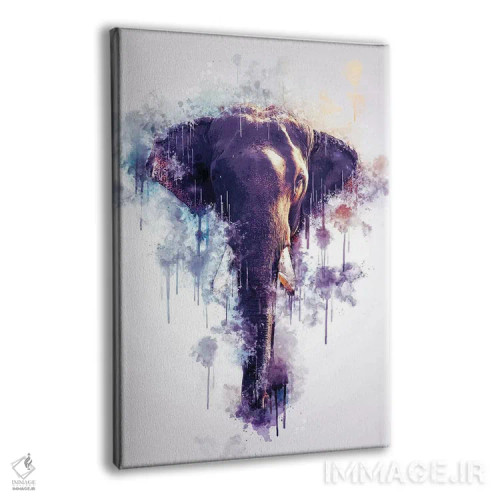 تابلو دکوراتیو سر فیل اثر کورنل ولاد - نمای پرسپکتیو محصول