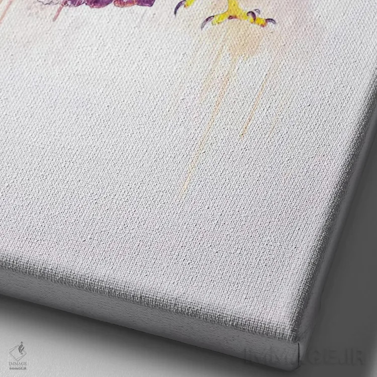 تابلو دکوراتیو عقاب اثر کورنل ولاد - نمای نزدیک بافت بوم