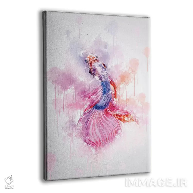 تابلو دکوراتیو ماهی رنگارنگ اثر کورنل ولاد - نمای پرسپکتیو محصول