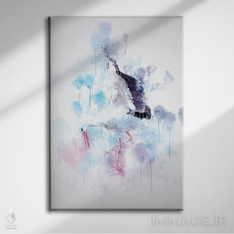 تابلو دکوراتیو لک لک اثر کورنل ولاد - نمای روبهرو روی دیوار