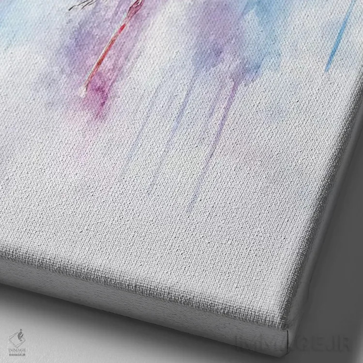 تابلو دکوراتیو لک لک اثر کورنل ولاد - نمای نزدیک بافت بوم