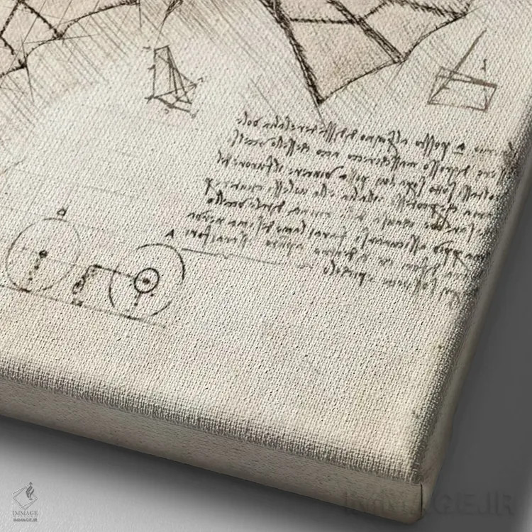 تابلو دکوراتیو ماشین پرنده اثر کورنل ولاد - نمای نزدیک بافت بوم