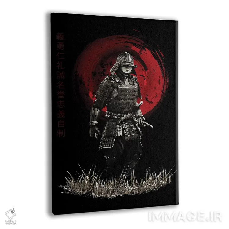 تابلو دکوراتیو سامورایی بوشیدو در حال رژه اثر کورنل ولاد - نمای پرسپکتیو محصول