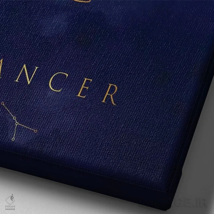 تابلو دکوراتیو برج سرطان اثر کورنل ولاد - نمای نزدیک بافت بوم