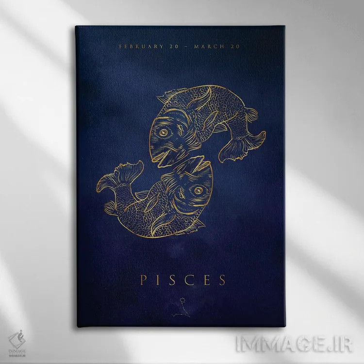 تابلو دکوراتیو برج حوت اثر کورنل ولاد - نمای روبهرو روی دیوار