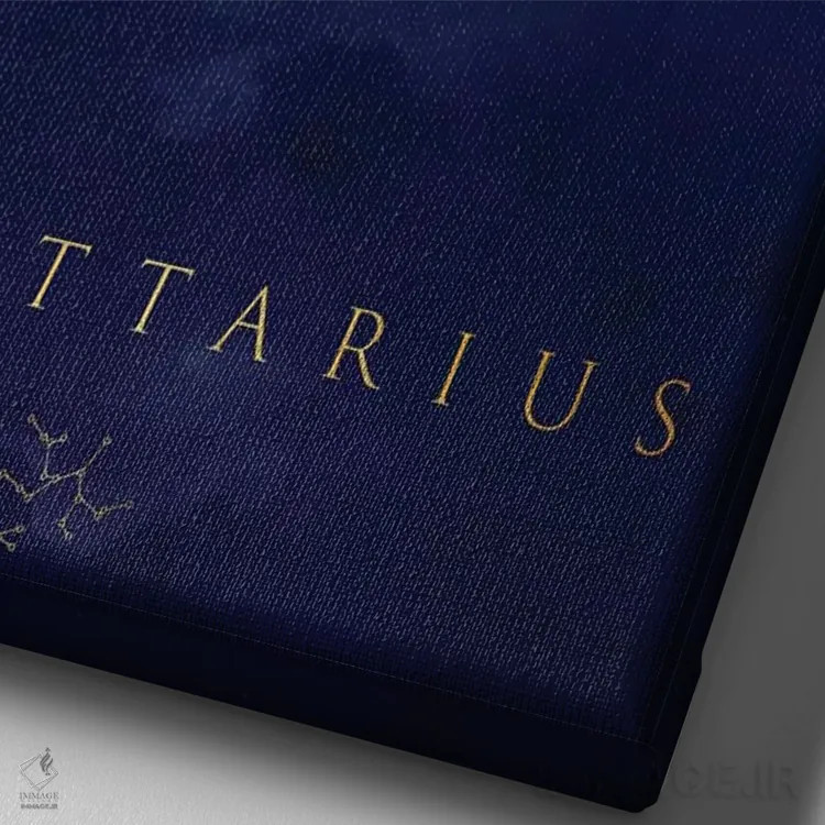 تابلو دکوراتیو برج قوس اثر کورنل ولاد - نمای نزدیک بافت بوم