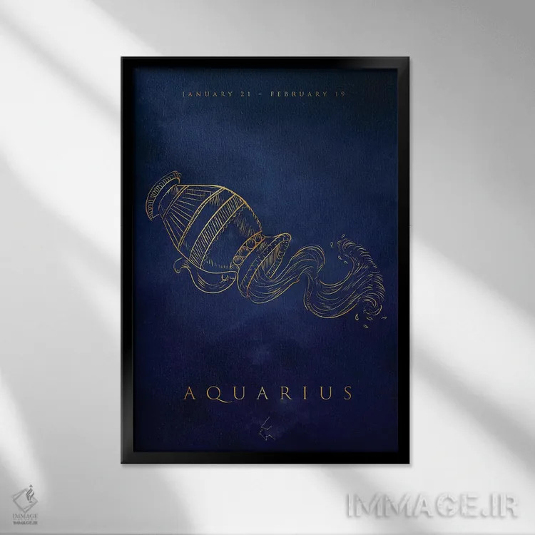 تابلو دکوراتیو برج دلو اثر کورنل ولاد - نمای قابدار مشکی