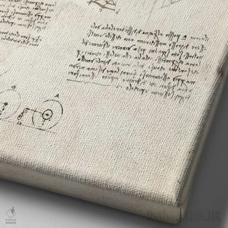 تابلو دکوراتیو هواپیمای دوباله اثر کورنل ولاد - نمای نزدیک بافت بوم