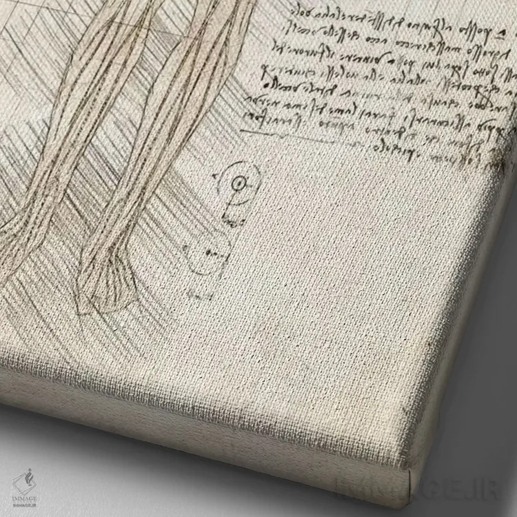 تابلو دکوراتیو دستگاه عصبی انسان اثر کورنل ولاد - نمای نزدیک بافت بوم