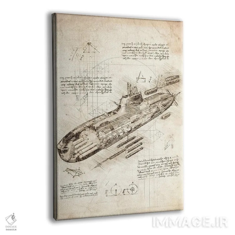 تابلو دکوراتیو زیر دریایی اثر کورنل ولاد - نمای پرسپکتیو محصول