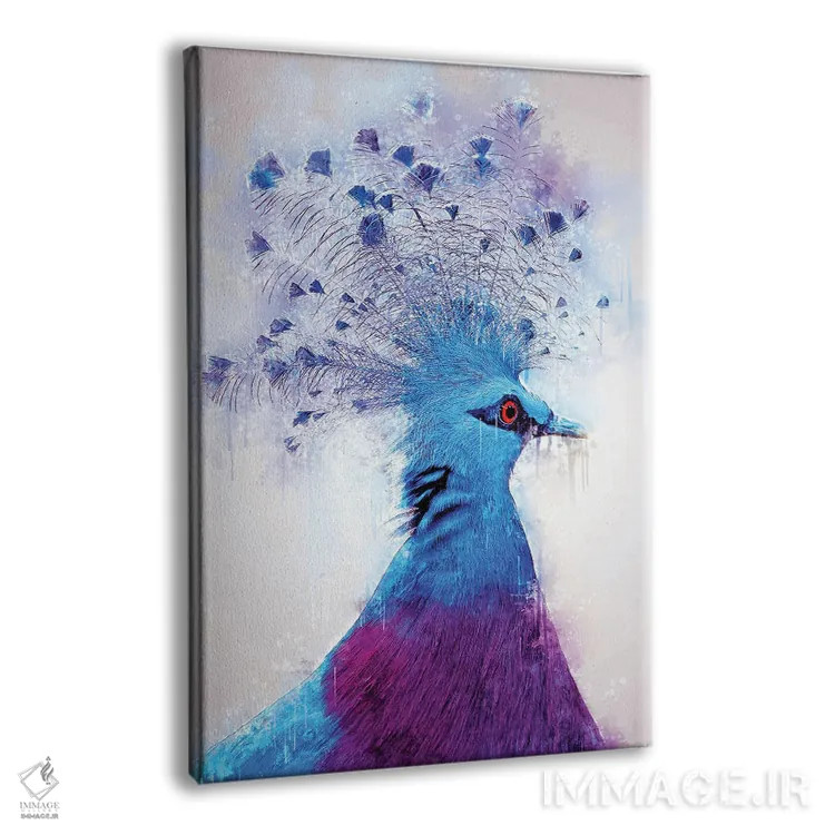 تابلو دکوراتیو قمری تاجدار ویکتوریا اثر کورنل ولاد - نمای پرسپکتیو محصول