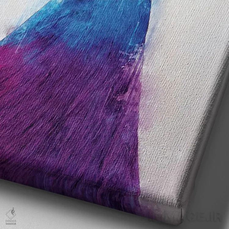 تابلو دکوراتیو قمری تاجدار ویکتوریا اثر کورنل ولاد - نمای نزدیک بافت بوم