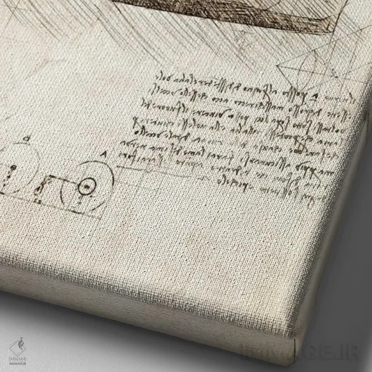 تابلو دکوراتیو کلاه ایمنی موتورسیکلت اثر کورنل ولاد - نمای نزدیک بافت بوم